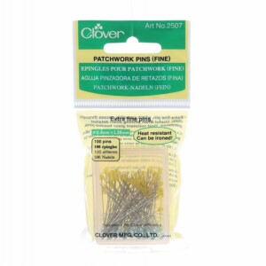 Clover 0.4mm Fine Patchwork Pins 100ct