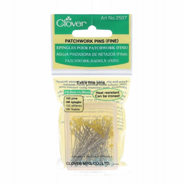 Clover 0.4mm Fine Patchwork Pins 100ct