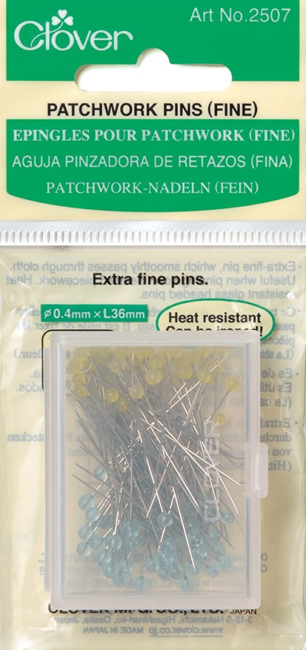 Clover 0.4mm Fine Patchwork Pins 100ct - Image 3