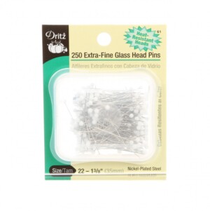 Dritz Extra Fine Glass Head Pin Size 23 - 1 3/8in 250ct
